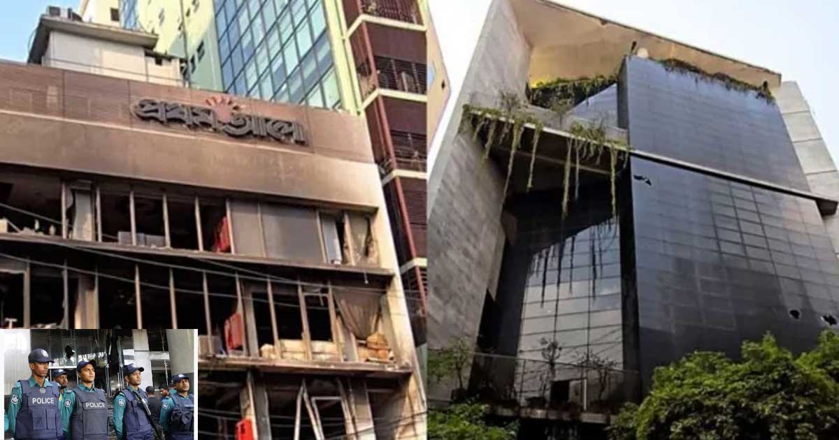 প্রথম আলো ও ডেইলি স্টার কার্যালয়ের সামনে বাড়তি নিরাপত্তা