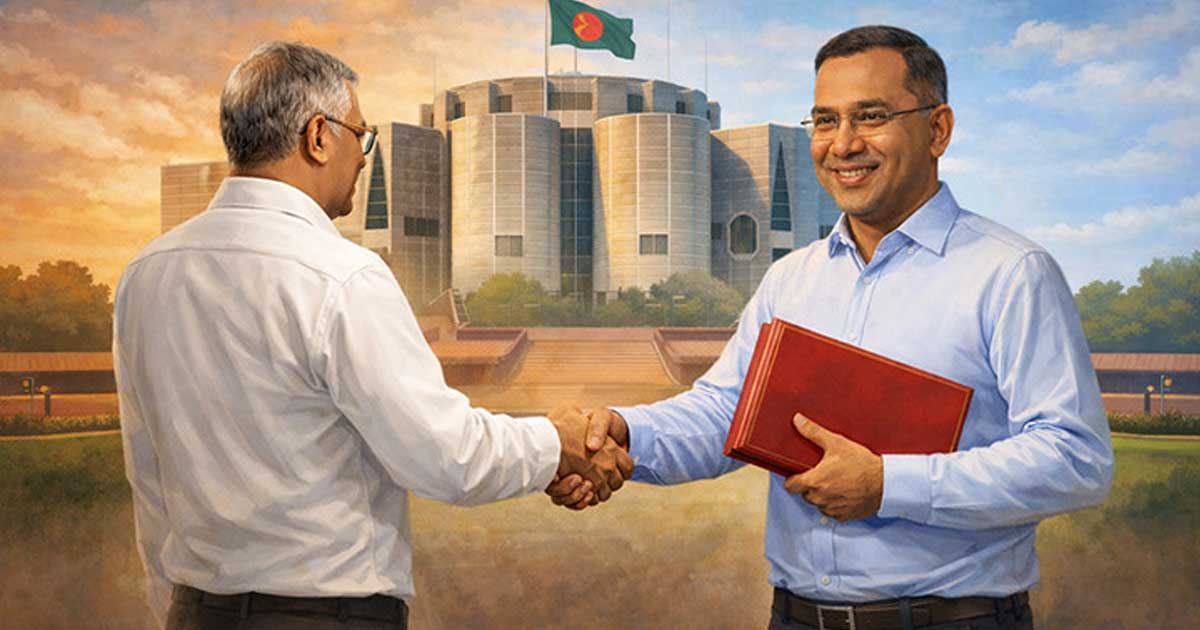 যে পদ্ধতিতে নতুন সরকার দায়িত্ব গ্রহণ করবে