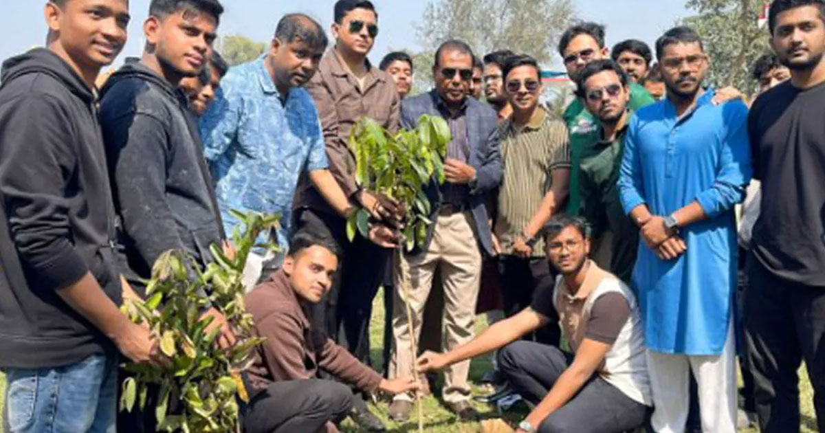 বিএনপির নিরঙ্কুশ বিজয় স্মরণে বগুড়ায় ২১৩টি বৃক্ষরোপণ
