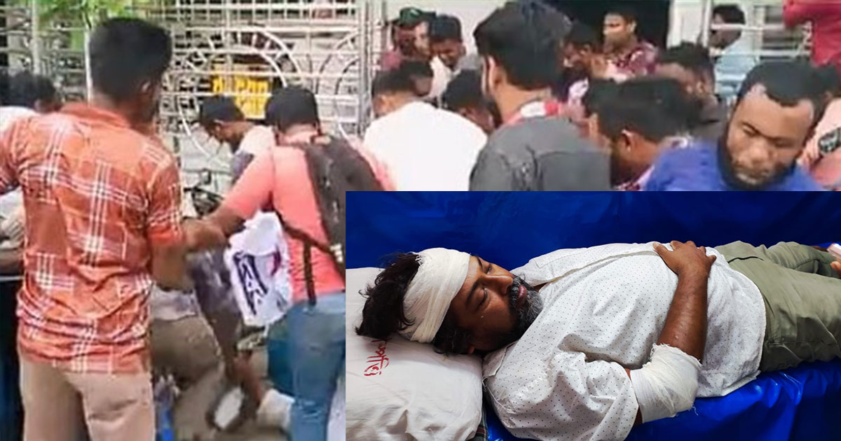 শ্যামনগর প্রেসক্লাবে ঢুকে সভাপতিকে পেটালেন যুবদল নেতারা
