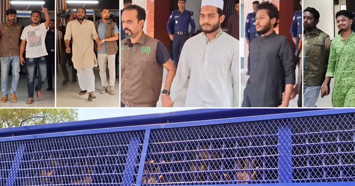 বাসে আগুনের মামলায় বৈষম্যবিরোধী ৭ নেতা গ্রেপ্তার