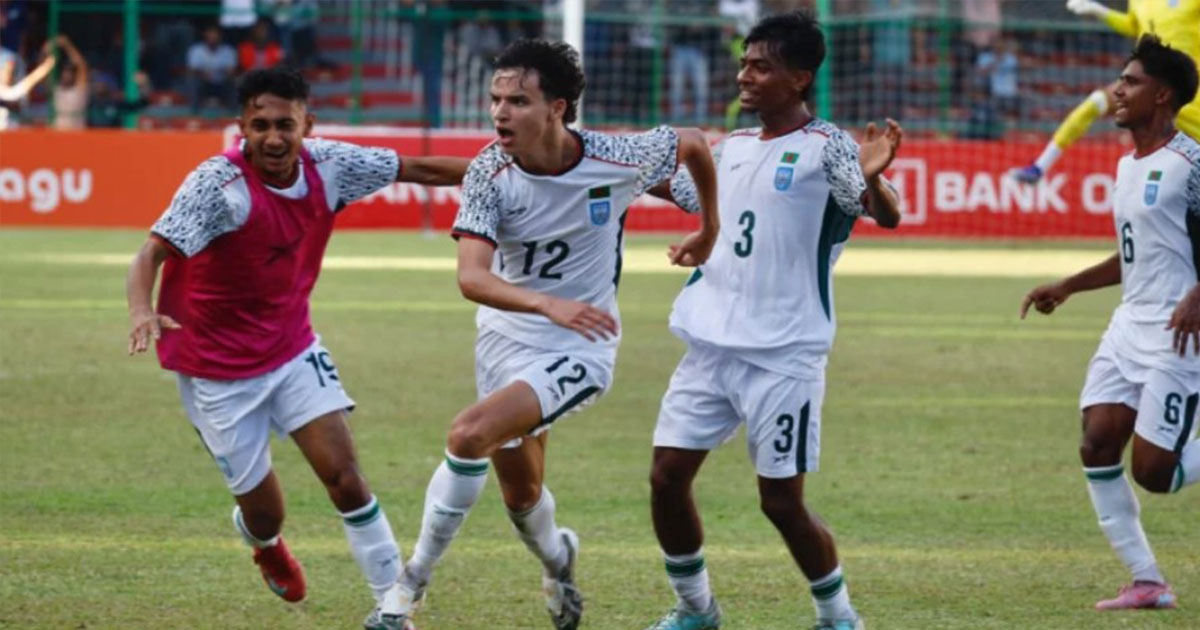 রোনান সুলিভানের জোড়া গোলে পাকিস্তানকে হারাল বাংলাদেশ