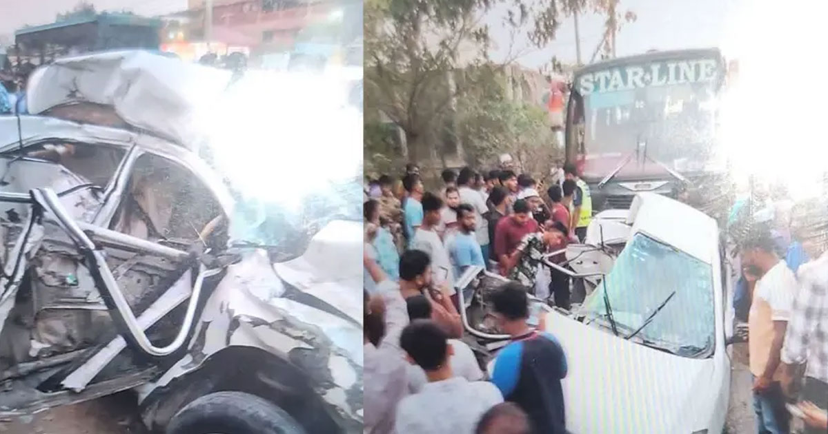 কুমিল্লায় স্টার লাইন বাসের ধাক্কায় নিহত ৫