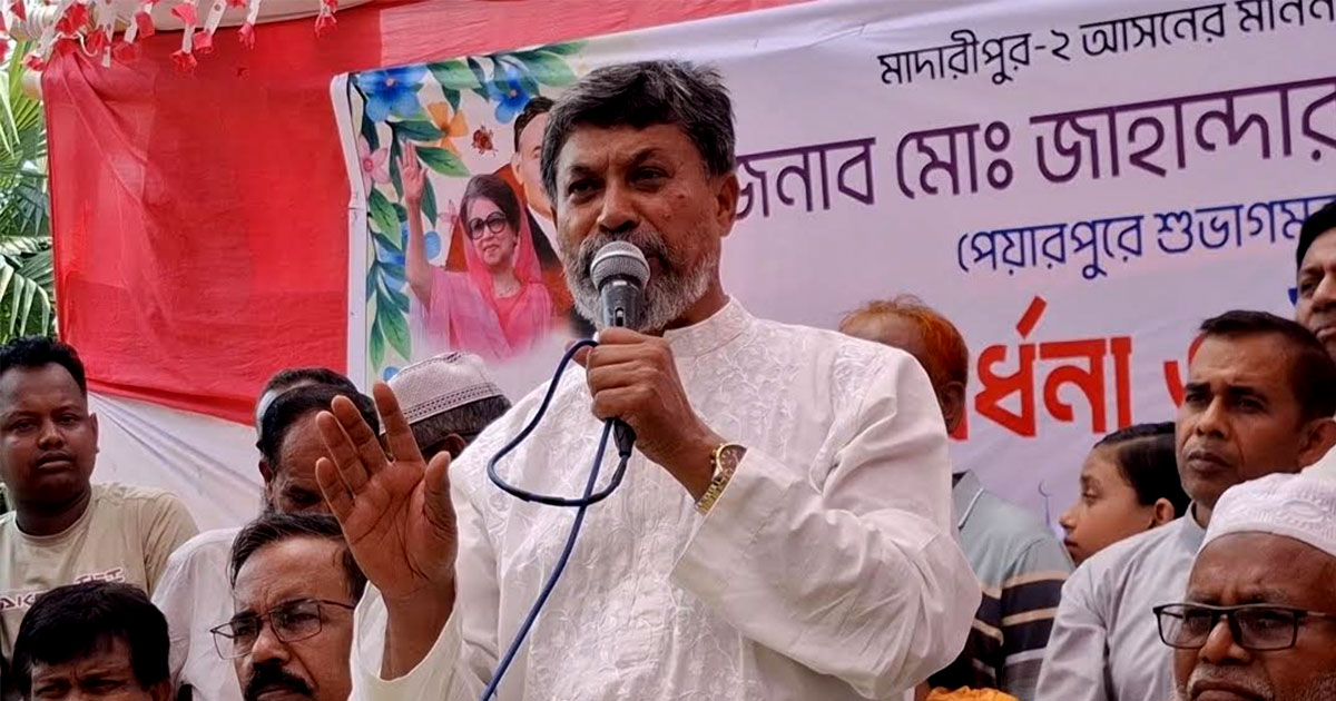 নামজারি করতে কেউ ঘুষ নিলে, তার ঠিকানা হবে পানিতে: জাহান্দার আলী মিয়া