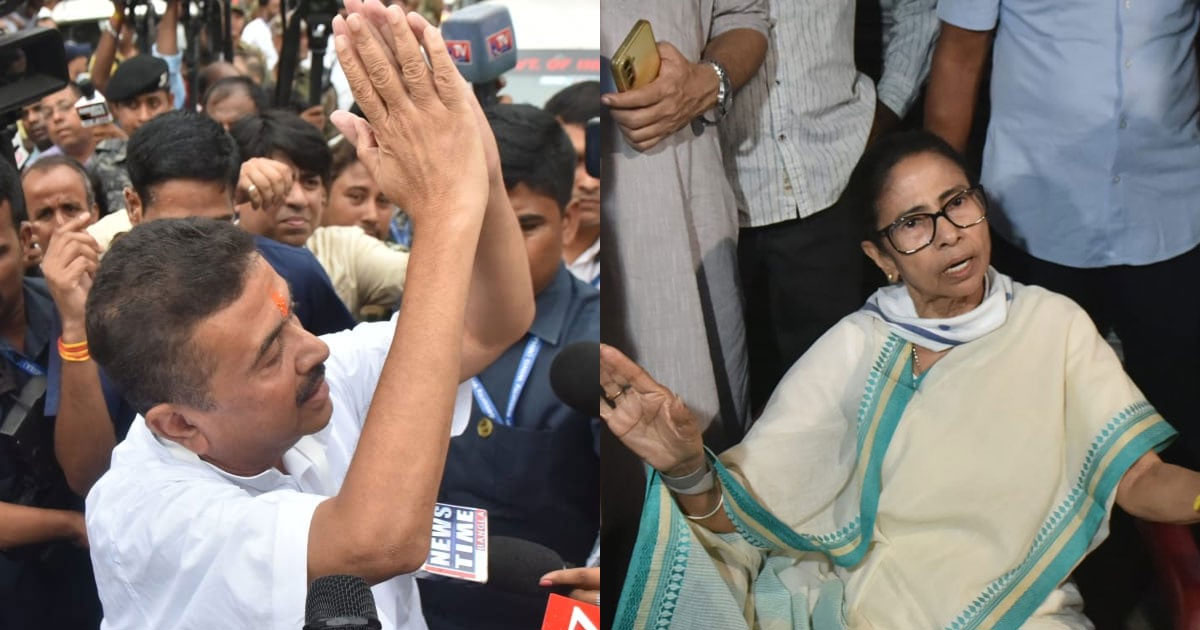 পশ্চিমবঙ্গে ২০৩ আসনে এগিয়ে বিজেপি