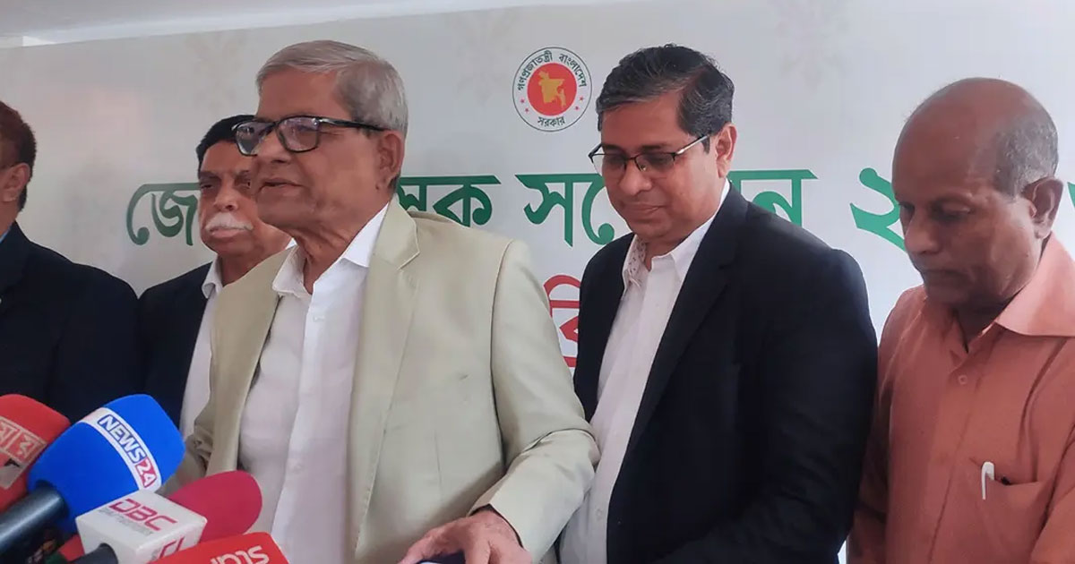 এক বছরের মধ্যেই স্থানীয় সরকার নির্বাচন দেওয়ার চেষ্টা হবে: মির্জা ফখরুল