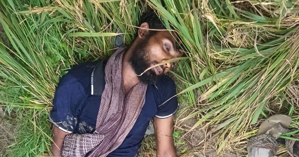 বেলাবোতে ধান ক্ষেত থেকে ট্রলি চালকের লাশ উদ্ধার