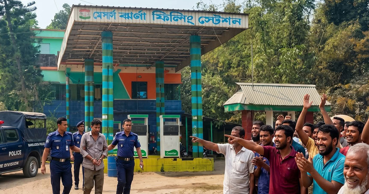 ইসলামপুর ঝর্ণা ফিলিং স্টেশনকে জরিমানা ও জেল