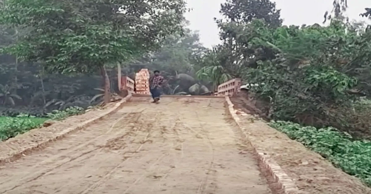 প্রধানমন্ত্রীর সফর শেষে রাস্তার ইট তুলে নিয়ে গেলেন ঠিকাদার