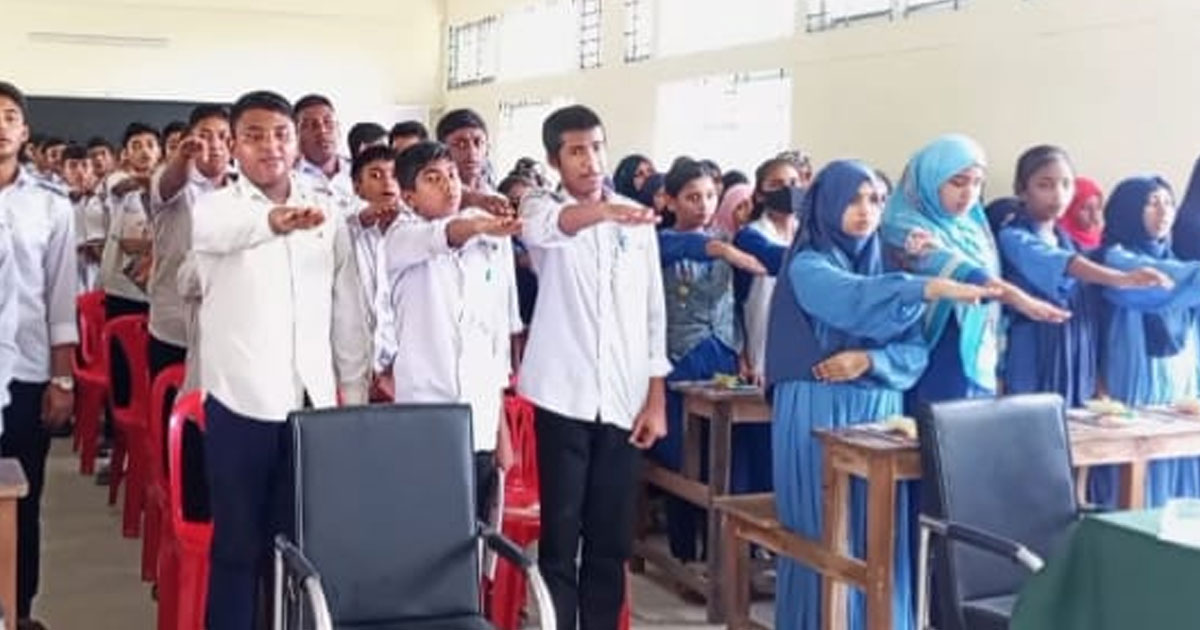 অভয়নগরে শিক্ষক-শিক্ষার্থীদের মধ্যে মাদকবিরোধী আলোচনা
