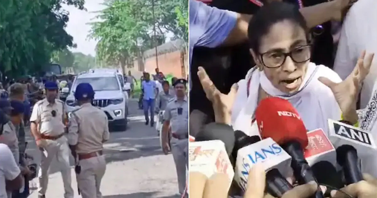 কলকাতায় মমতার ওপর হামলা, অল্পের জন্য প্রাণে রক্ষা