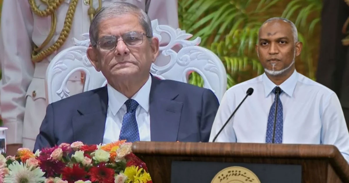 রাষ্ট্রপতি মির্জা ফখরুলকে মালদ্বীপের রাষ্ট্রপতির অভিনন্দন